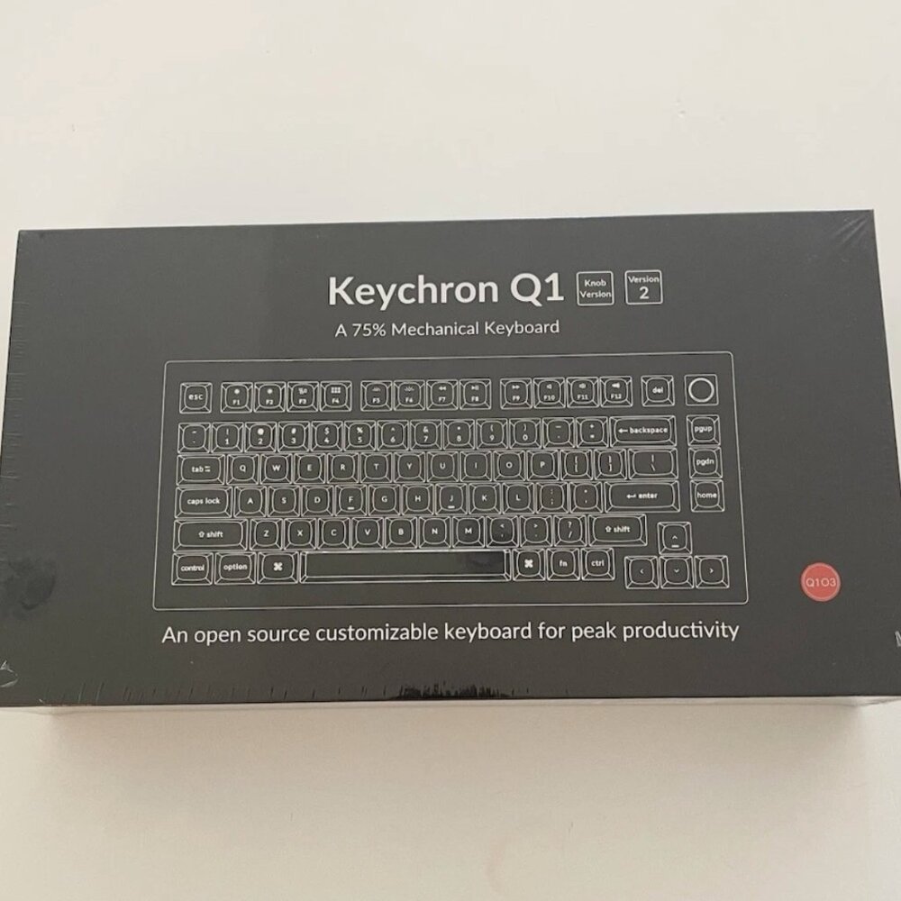 Keychron Q1 Wired Custom 75% Mechanical Keyboard Knob Version 2 NEW Sealed Box